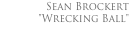 Sean Brockert "Wrecking Ball" 